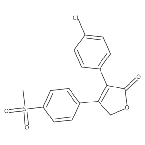 3-(4-Chlorophenyl)-4-[4-(methylsulfonyl)phenyl]-2(5H)-furanone结构式