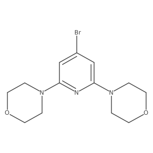 4,4'-(4-Bromopyridine-2,6-diyl)dimorpholine Structure