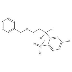 4-(Benzyloxy)-2-(5-chloro-2-(methylsulfonyl)phenyl)butan-2-ol结构式
