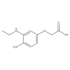 2-[4-Amino-3-(ethylamino)phenoxy]acetic acid结构式