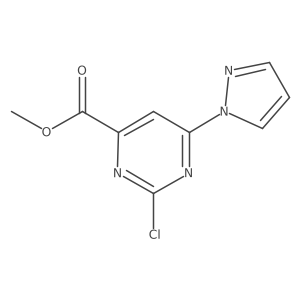 Methyl 2-chloro-6-pyrazol-1-ylpyrimidine-4-carboxylate Structure