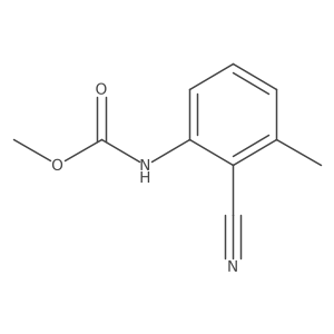 Methyl (2-cyano-3-methylphenyl)carbamate结构式