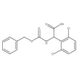 2-{[(Benzyloxy)carbonyl]amino}-2-(2,6-dichlorophenyl)acetic acid结构式