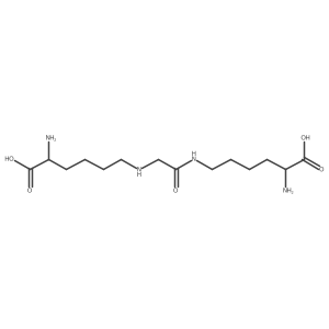 (2S)-2-Amino-6-[[2-[[(5S)-5-amino-5-carboxypentyl]amino]-2-oxoethyl]amino]hexanoic acid Structure