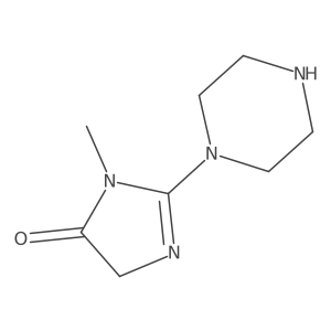1-Methyl-2-(piperazin-1-yl)-1H-imidazol-5(4H)-one Structure