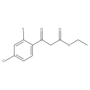 Ethyl 3-(4-chloro-2-fluorophenyl)-3-oxopropanoate结构式