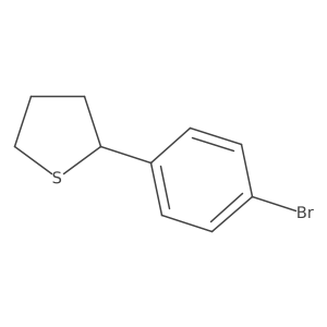 2-(4-Bromophenyl)thiolane结构式
