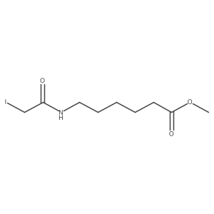 Hexanoic acid, 6-[(2-iodoacetyl)amino]-, methyl ester Structure