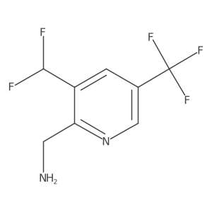 2-(Aminomethyl)-3-(difluoromethyl)-5-(trifluoromethyl)pyridine结构式