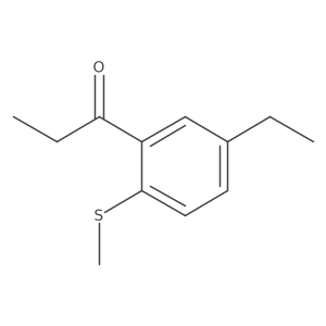 1-(5-Ethyl-2-(methylthio)phenyl)propan-1-one Structure