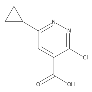 3-Chloro-6-cyclopropylpyridazine-4-carboxylic acid Structure