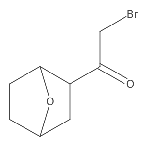 2-Bromo-1-(7-oxabicyclo[2.2.1]heptan-2-yl)ethanone结构式
