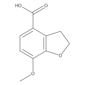 7-Methoxy-2,3-dihydrobenzofuran-4-carboxylic acid Structure