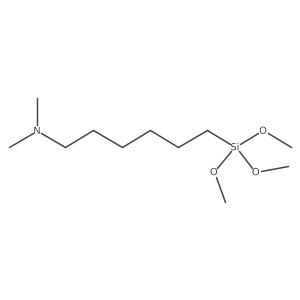6-Dimethylaminohexyl(trimethoxy)silane Structure