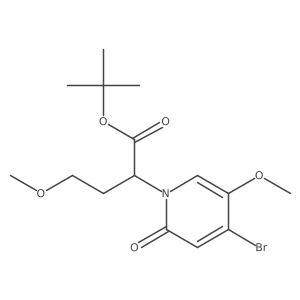 Tert-butyl 2-(4-bromo-5-methoxy-2-oxopyridin-1(2h)-yl)-4-methoxybutanoate结构式