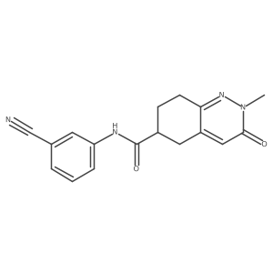 N-(3-cyanophenyl)-2-methyl-3-oxo-2,3,5,6,7,8-hexahydrocinnoline-6-carboxamide Structure