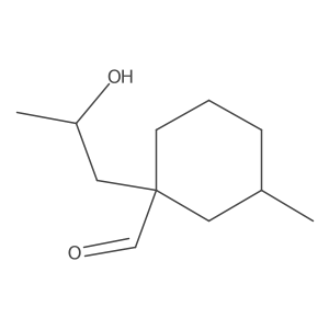 1-(2-Hydroxypropyl)-3-methylcyclohexane-1-carbaldehyde Structure