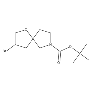 tert-Butyl 3-bromo-1-oxa-7-azaspiro[4.4]nonane-7-carboxylate Structure