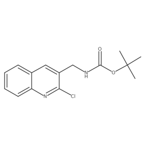 Tert-butyl N-[(2-chloroquinolin-3-yl)methyl]carbamate Structure