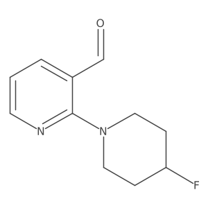 2-(4-Fluoropiperidin-1-yl)pyridine-3-carbaldehyde Structure