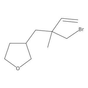 3-[2-(Bromomethyl)-2-methylbut-3-en-1-yl]oxolane Structure