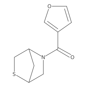 2-Thia-5-azabicyclo[2.2.1]heptan-5-yl(furan-3-yl)methanone结构式
