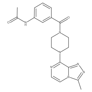N-(3-(4-(3-methyl-[1,2,4]triazolo[4,3-a]pyrazin-8-yl)piperazine-1-carbonyl)phenyl)acetamide结构式