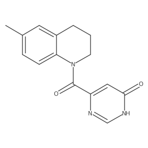 (6-hydroxypyrimidin-4-yl)(6-methyl-3,4-dihydroquinolin-1(2H)-yl)methanone结构式