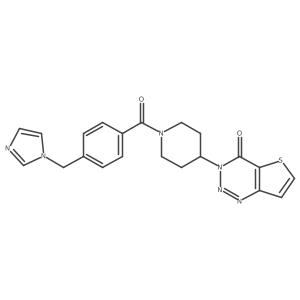 3-(1-(4-((1H-imidazol-1-yl)methyl)benzoyl)piperidin-4-yl)thieno[3,2-d][1,2,3]triazin-4(3H)-one Structure