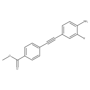 Methyl 4-[2-(4-amino-3-fluorophenyl)ethynyl]benzoate Structure