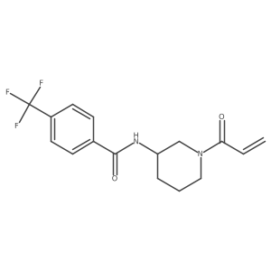N-[1-(prop-2-enoyl)piperidin-3-yl]-4-(trifluoromethyl)benzamide Structure