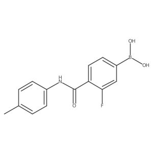 (3-Fluoro-4-(p-tolylcarbamoyl)phenyl)boronic acid Structure