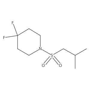 4,4-Difluoro-1-(isobutylsulfonyl)piperidine Structure