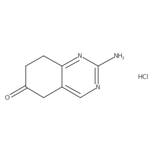 2-amino-7,8-dihydroquinazolin-6(5H)-one hydrochloride结构式