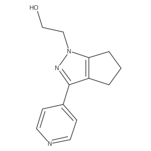 2-(3-(pyridin-4-yl)-5,6-dihydrocyclopenta[c]pyrazol-1(4H)-yl)ethan-1-ol Structure
