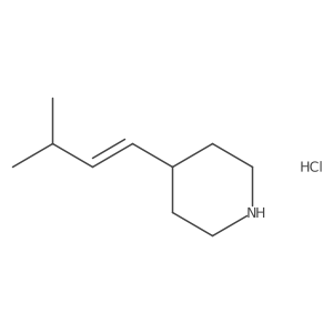 4-[(1E)-3-methylbut-1-en-1-yl]piperidine hydrochloride结构式