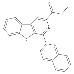 Methyl 1-(quinolin-2-yl)-9h-pyrido[3,4-b]indole-3-carboxylate结构式
