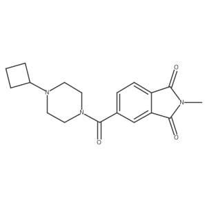 1H-Isoindole-1,3(2H)-dione, 5-[(4-cyclobutyl-1-piperazinyl)carbonyl]-2-methyl- Structure