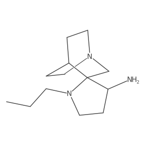 1'-Propyl-4-azaspiro[bicyclo[2.2.2]octane-2,2'-pyrrolidine]-3'-amine结构式