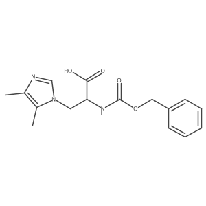 2-{[(benzyloxy)carbonyl]amino}-3-(4,5-dimethyl-1H-imidazol-1-yl)propanoic acid Structure