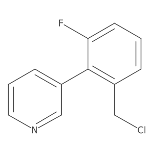 3-[2-(Chloromethyl)-6-fluorophenyl]pyridine Structure