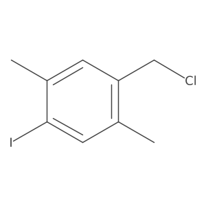 1-(Chloromethyl)-4-iodo-2,5-dimethylbenzene结构式