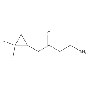 4-Amino-1-(2,2-dimethylcyclopropyl)butan-2-one结构式