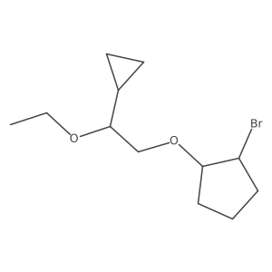 1-Bromo-2-(2-cyclopropyl-2-ethoxyethoxy)cyclopentane Structure