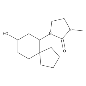 1-{8-Hydroxyspiro[4.5]decan-6-yl}-3-methylimidazolidin-2-one结构式