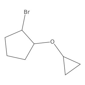 1-Bromo-2-cyclopropoxycyclopentane Structure