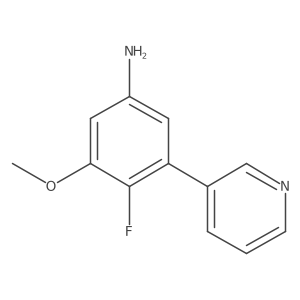 4-Fluoro-3-methoxy-5-(pyridin-3-yl)aniline Structure