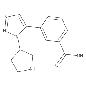 3-[1-(pyrrolidin-3-yl)-1H-1,2,3-triazol-5-yl]benzoic acid Structure