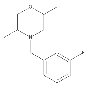 4-[(3-Fluorophenyl)methyl]-2,5-dimethylmorpholine结构式