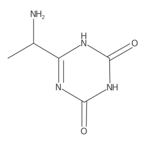 6-(1-Aminoethyl)-1,3,5-triazine-2,4-diol Structure